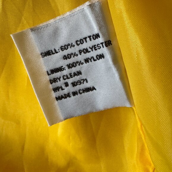 BRAEFAIR SPORT - Vintage Zip/Button Yellow/Navy/White Coat Men's Size Medium - Picture 8 of 10